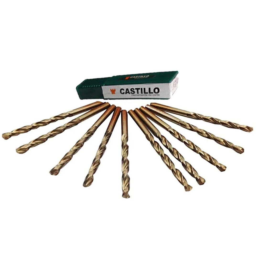 BROCA-COBALTO-CASTILLO-GAMAFER Broca HSS CASTILLO cilíndrica en pulgadas para metal