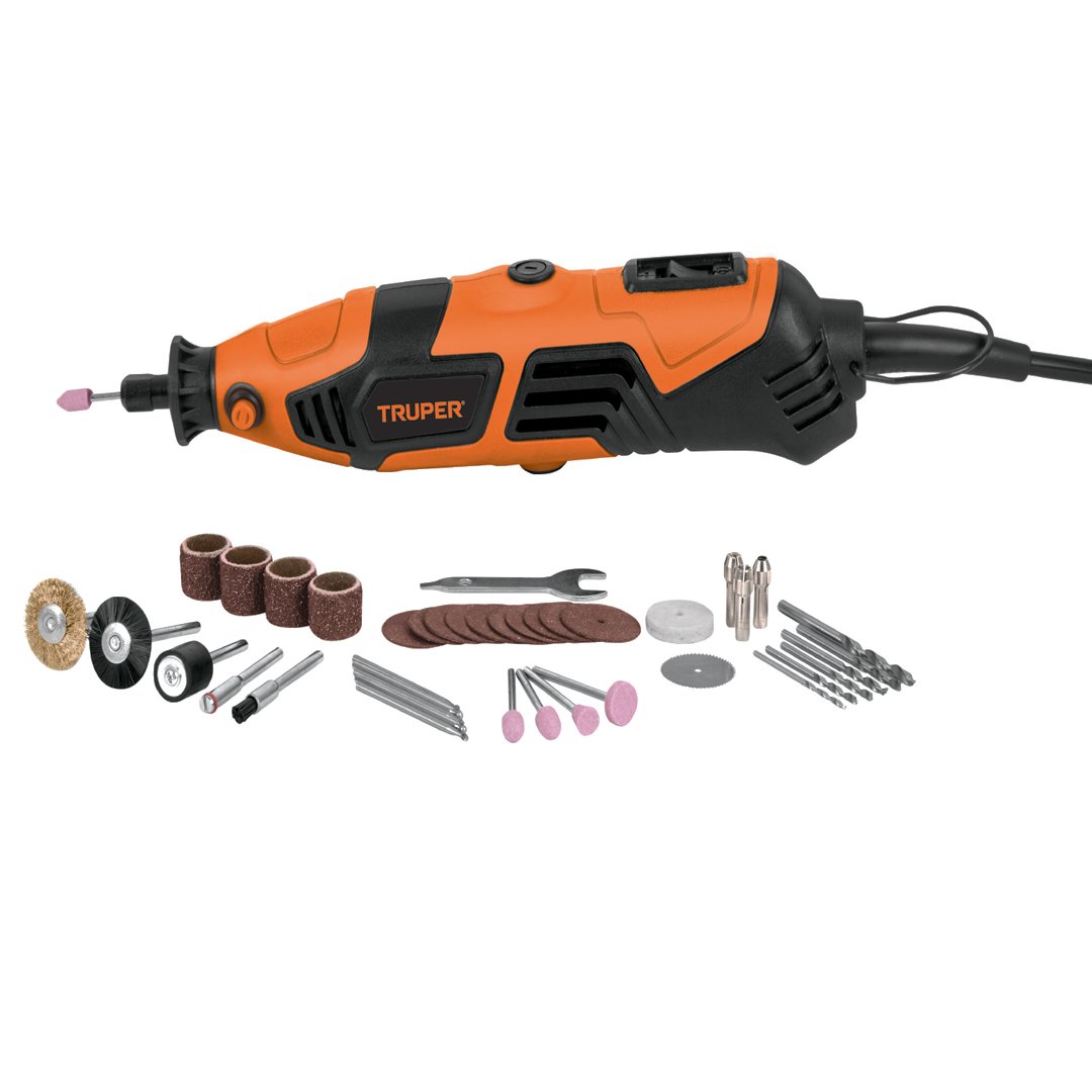 ROTOMARTILLO-KIT-TRUPER-17449 gamafer Kit mototool liviano TRUPER 17449 de 150W con accesorios