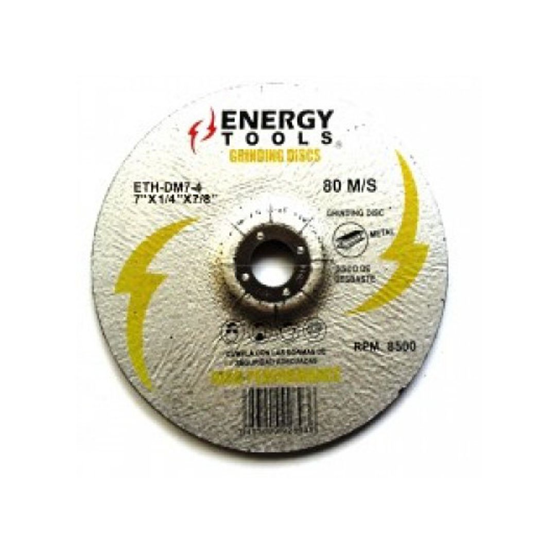 disco-pulir-energy-7 Disco abrasivo ENERGY 7 pulgadas para pulir y desbastar metal.