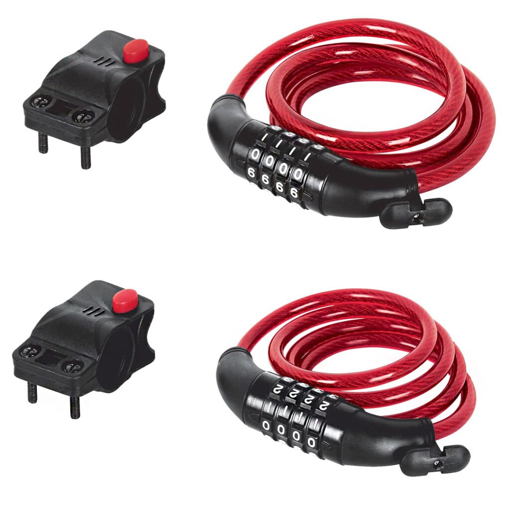 Candado De Bicicleta Portocablo 4 Pies Combinación 5 Dígitos | Cuotas