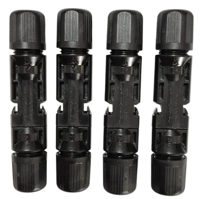 conector 1 gamafer importaciones Conector para ponchadora hidraulica MC4 para paneles solares, bolsa por 4 unidades,antiretroceso