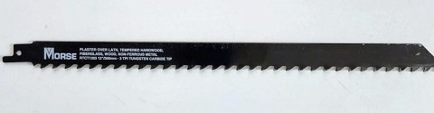 Segueta Morse RTCT1203 12 pulgadas 3 dientes para corte rápido en madera, fibra de vidrio, gamafer importaciones