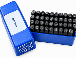 Juego Abecedario de Golpe JBCL India 6 mm